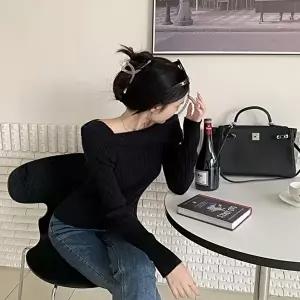 2컬러 데일리 데이트룩 연말 오프숄더 니트 스퀘어넥 (HSJ-WFGGA4O)