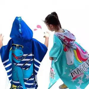 비치타올 큰수건 유아 바디 후드 키즈 타월 대형 목욕 물놀이 가운 샤워klm523