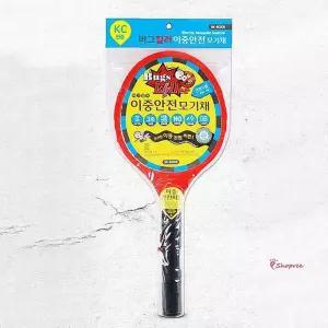전기모기채 초파리 전자 파리채 전기채 이중안전 캠핑klm896