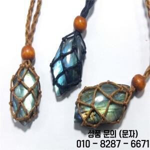 조정 가능한 목걸이 코드 빈 스톤 홀더 로프 DIY 천연 석영 크리스탈 차크라 힐링 네트 백 2 개
