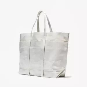 [롯데백화점]샌프란시스코마켓 [아미아칼바]WASHED CANVAS 6POCKETS TOTE (M) WHITE/ACD1M80005A00