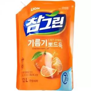 참그린 주방세제 제주천혜향 향 리필형 기름때 청소용