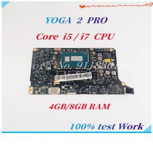 레노버 요가 2 프로 노트북 메인보드 코어 i5 CPU 4G/8GB RAM VIUU3 NM-A074 5B20G38213 90004988 100% 작