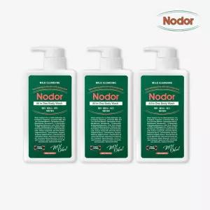 노도르 올인원 바디워시 노인 남자 몸 땀 냄새 제거 460ml X 3개