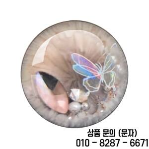 14mm 귀여운 패턴 눈 칩 적합한 Blythe 인형 슈퍼 얇은 동공 유리 카보 숑 액세서리 항목 도매 12 개/가방