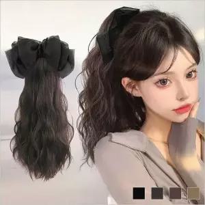 [하프클럽/]헤어 집게 업스타일 볼륨 분리형 포니테일 가발