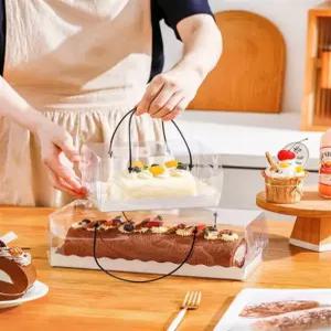 상자 롤케이크 포장 용기 롤케익 머핀 파운드케익 투명창 도넛