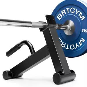 BRTGYM 데드트 잭 바벨 스탠드 카본 스틸로 파우더 홈 플레이트의 체육관(블랙 위한 용이합니다 제작 적재