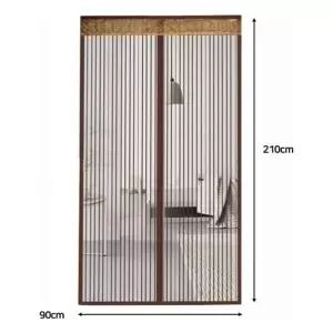 스트라이프 DEY376J6 현관방충문 방충커튼 90x210cm (브라운)