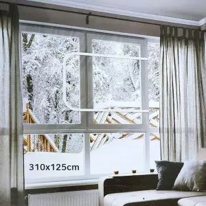 삼정에바 CNM524L7 지퍼형 창문 투명 보온 방풍비닐막 310x125