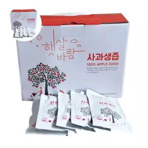 햇살바람 사과생즙(사과즙) 50봉(1박스) 110ml