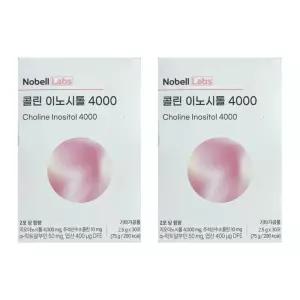 노벨랩스 콜린 이노시톨 4000 (30포) 2박스 비타민 엽산