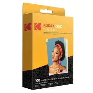 코닥 KODAK 2x3 프리미엄 인화지(100매), PRINTOMAIC, 스마일 및 스텝 카메라 프린터와 호환(포장은 다를