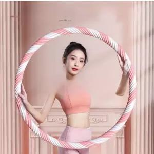훌라후프 복부 홈트 퍼플화이트 무거운 피트니스 나사형 밧줄 무소음 전신운동기구