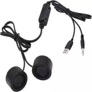 데스크탑 노트북용 YARCHONN USB 미니 컴퓨터 스피커 소형 PC 전원 3.5mm TRS 스테레오 잭 MP3