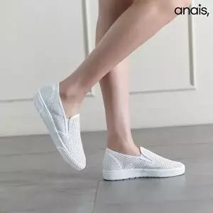 [아나이스]국내제작 통기성 펀칭 여성 슬립온 3cm_26S275