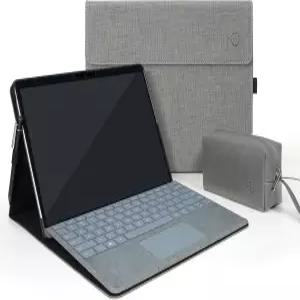 Microsoft Surface Pro 9용 보호 케이스 내구성 있는 스탠드 지원 타입 커버 키보드와 호환 액세서리 가방