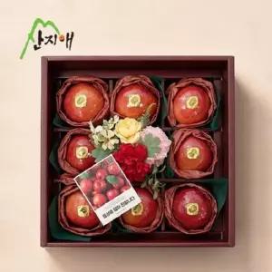 산지애 사과 꽃 선물세트 8과(특대과) / 가정의 달 특집