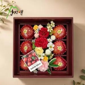 산지애 사과 꽃 선물세트 6과(특대과) / 가정의 달 특집