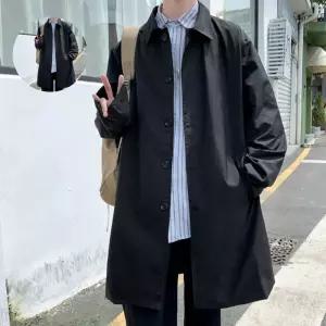 남성 데일리 출근룩 간절기 트렌치코트 롱자켓 패션