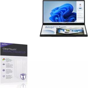 ASUS Zenbook Duo와 호환되는 BoxWave 화면 보호기 - 클리어터치 임팩트쉴드 2팩 침투 불가능한 유연한