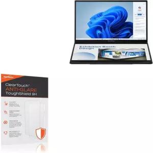 ASUS Zenbook Duo와 호환되는 BoxWave 화면 보호기 - 클리어터치 안티 글레어 터프쉴드 9H 2팩 플렉서블