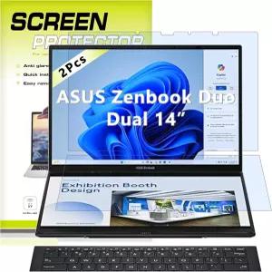 2024-2025 ASUS 젠북 듀오 듀얼 14인치 2-in-1 노트북 UX8406 용마이 2팩 안티 블루 라이트 스크린