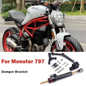 Ducati Monster 797 MONSTER 2017-2020 스티어링 댐퍼 안정기 브래킷 키트 2018 용 새 오토바이 조향