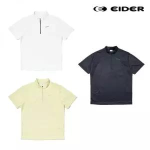[아이더]JACQUARD S 자카드 남성 반팔 집업티 DMM23232 749549