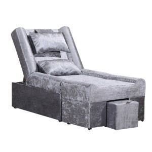 마사지 쇼파 의자 안마 벨벳 무팔걸이 페디소파 체어 전기 럭셔리 소형 의자형