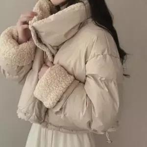 [하프클럽/]리버서블 투사이드숏 올데이 윈터 양털 블루종
