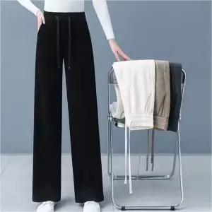 [하프클럽/]여성 겨울바지 허리밴딩 기모안감 골덴팬츠 일자 슬랙스