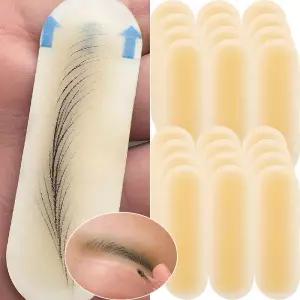 2-10pcs 실리콘 문신 훈련 도구 눈썹 피부 스티커 보호 전송 실제 작업 연습 패딩