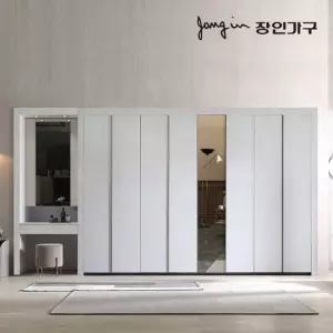 장인가구 단테 모던 미러 화장대 파우더 붙박이장 300cm