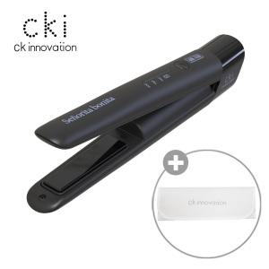 CKI-RI21B 블랙 무선 충전식 미니 고데기 파우치