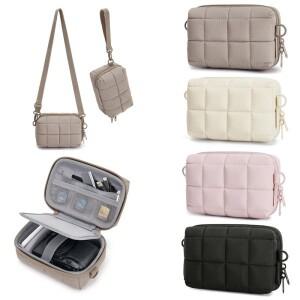 2가지 운반 방법 디지털 카메라 케이스 경량 푹신한 보관 가방 두꺼운 소프트 삽입 파우치 야외  촬영