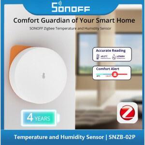호환 SONOFF SNZB-02P Zigbee 온도 및 습도 센서 Ewelink Alexa Google Home Smartthings를 통한 스마트 홈 감지기
