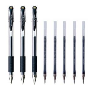 시그노 캡볼펜 0.38mm 펜3+리필5 세트 UM-151-38