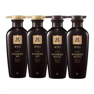 려 진생보 두피 모발 영양 샴푸 400ml 2개 + 컨디셔너 400ml 2개
