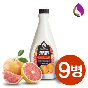 포모나 레드 자몽 톡톡 베이스 1.2kgX9병 1박스/에이드/음료수/음료/탄산수