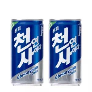 [본사직영/11번가] 천연사이다 190ml x 30캔 음료수