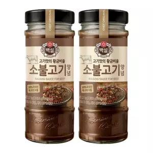 [소비기한 임박] 백설 소불고기양념, 500g, 2개