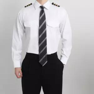 포시즌 견장 긴팔 유니폼 보안 경비 제복 와이셔츠 근무복 셔츠