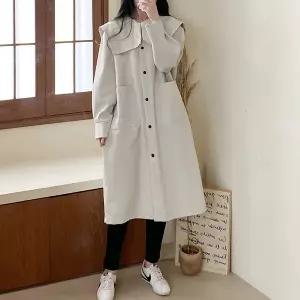 [하프클럽/에이치스타일](DK)네모세일러롱JK 여성 봄점퍼 봄자켓