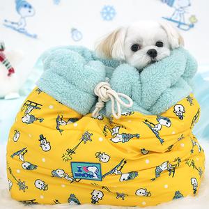 패리스독 피너츠스노우 멀티 침낭 유모차 이동가방 워머