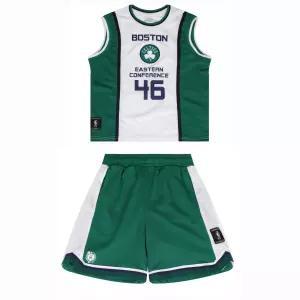 NBA BOS 폴리메쉬 슬리브리스 베스킷볼 팬츠세트 그린 K252TS091TP091P_US