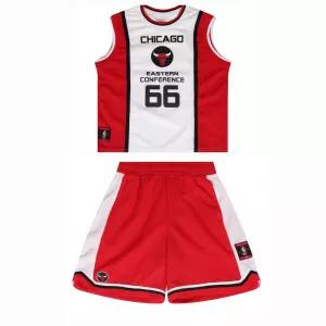NBA BOS 폴리메쉬 슬리브리스 베스킷볼 팬츠세트 레드 K252TS091TP091P_US