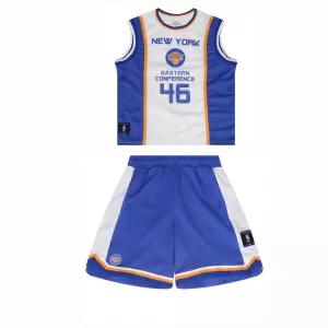 NBA BOS 폴리메쉬 슬리브리스 베스킷볼 팬츠세트 블루 K252TS091TP091P_US
