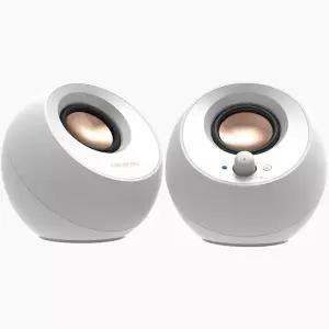 크리에이티브 CREATIVE PEBBLE V3 USB-C 블루투스 유무선스피커 화이트 헤드셋 3.5mm