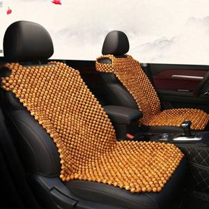 차량용 구슬방석 여름 메쉬 원단 나무볼 통풍목구슬 등받이 여름용 카 쿨 카시트 대나무